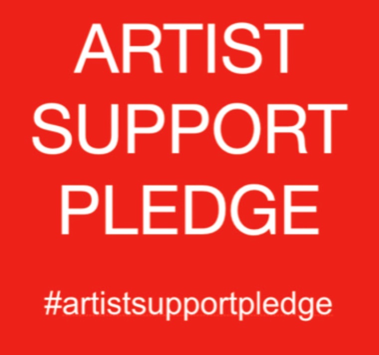 Artists Support Pledge icon